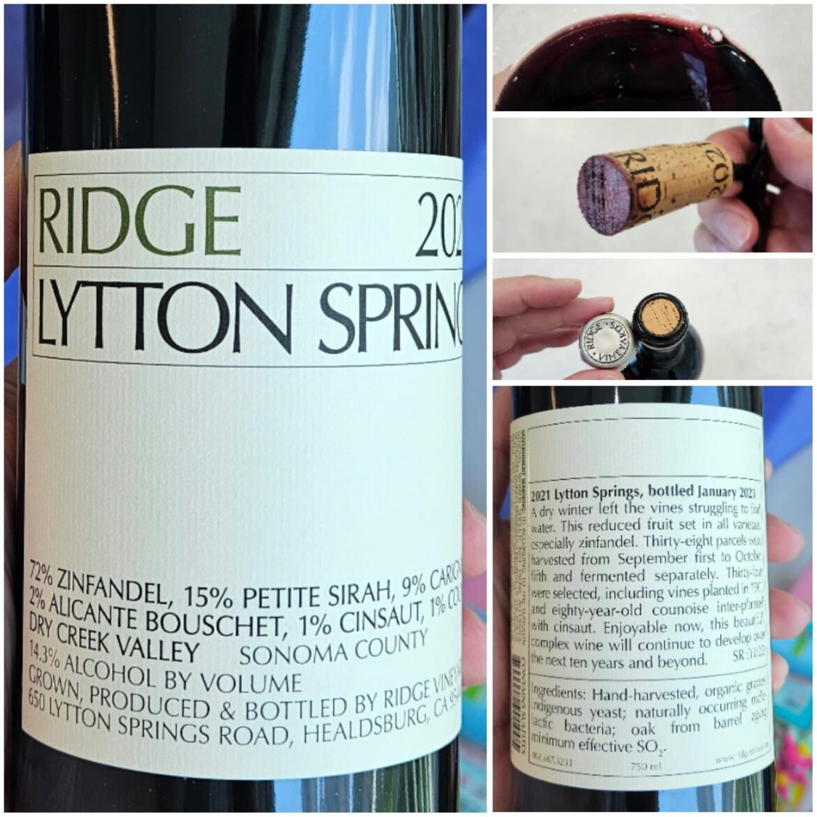 Ridge, Lyton Springs, Zinfandel Blend, 2021