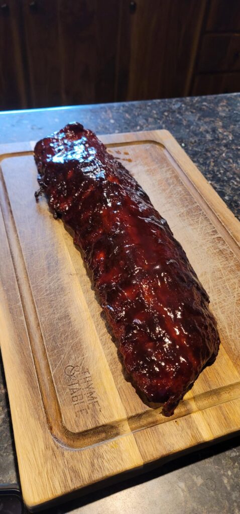 The ribs were so good me and the wife didn't even use a plate we ate them right off the cutting board