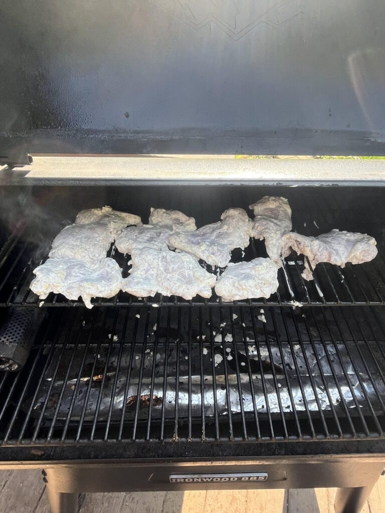 Shawarma style chicken pitas