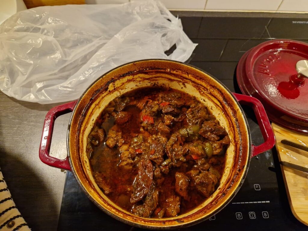 Made beef barbacoa in the Netherlands.