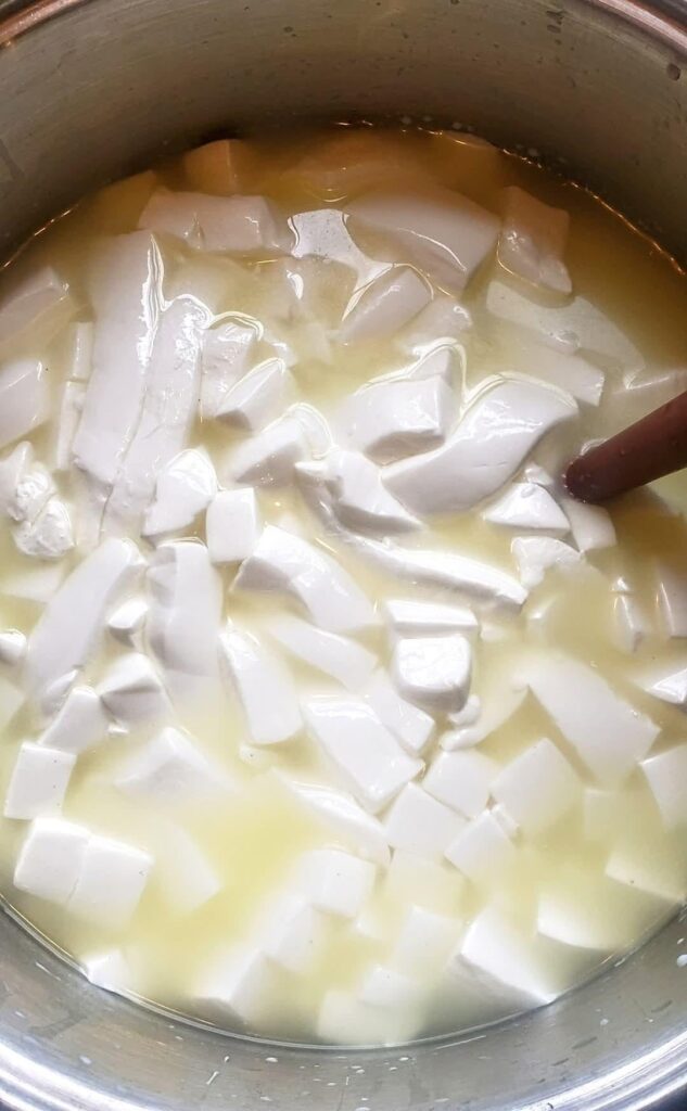 Traditional Cheddar Cheese made with Clabber