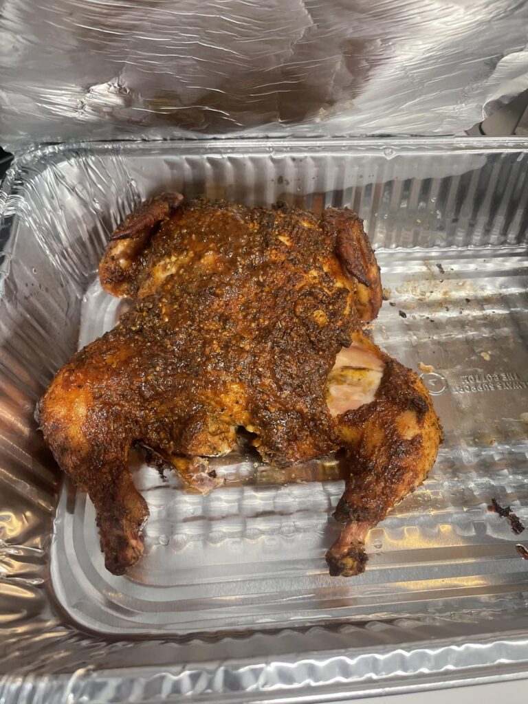 Smoked my first whole chicken