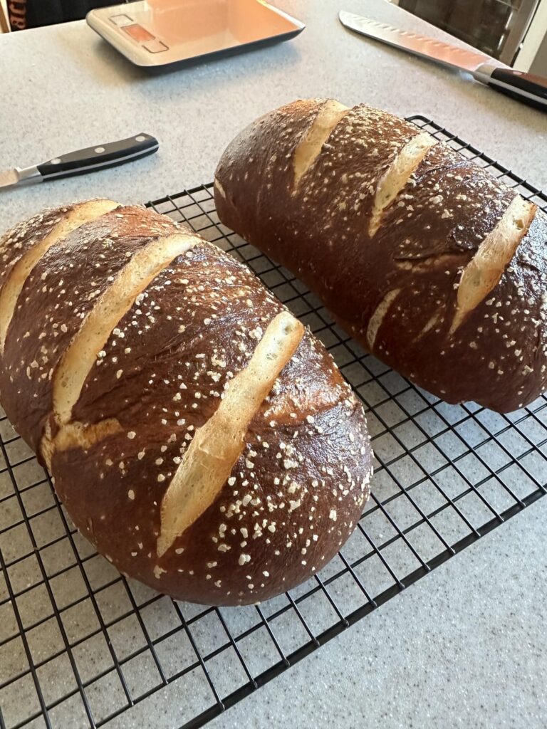 My first attempt at pretzel bread. (Any bread in general, actually) How’d I do?