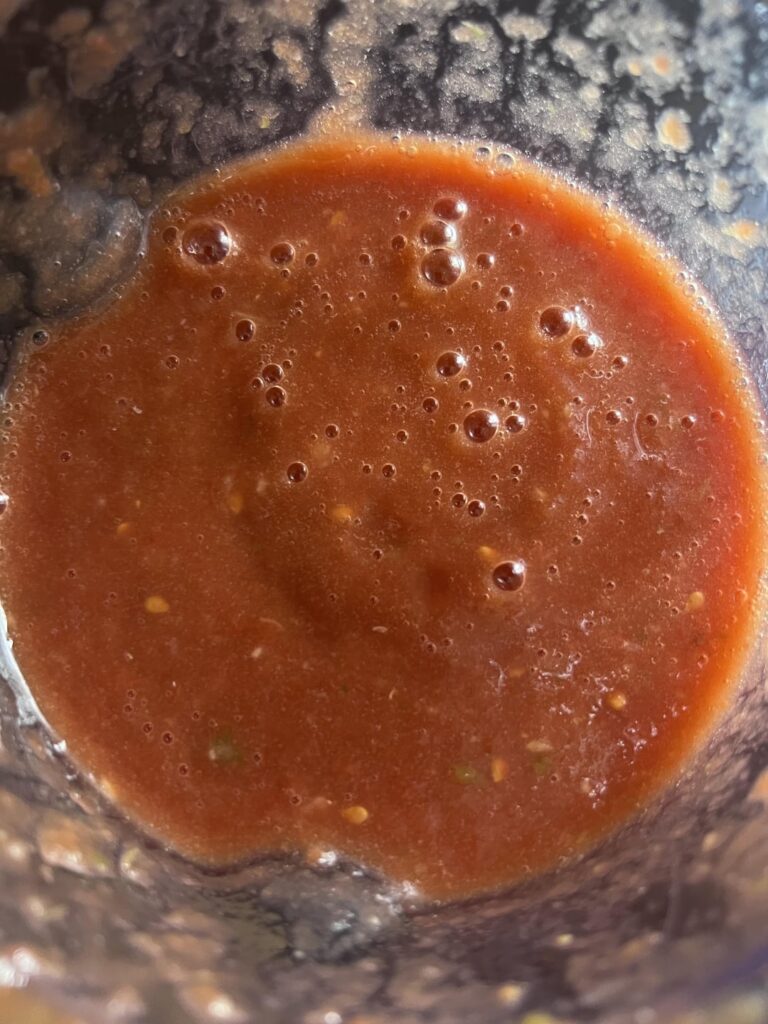 Easiest salsa ever. 5 ingredients and is amazing on tacos