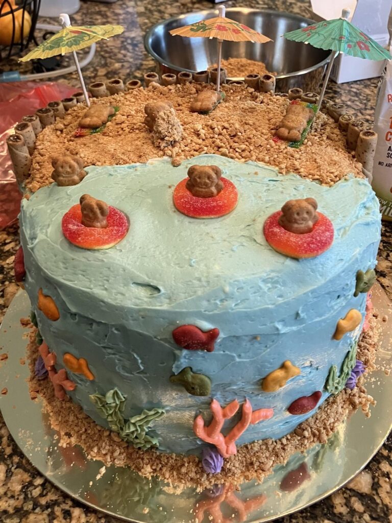 Wife made a cake for toddlers birthday