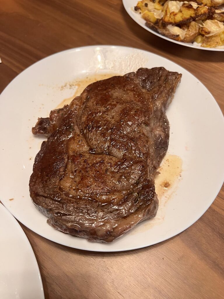 Ribeye for 1 year anniversary with my girlfriend.