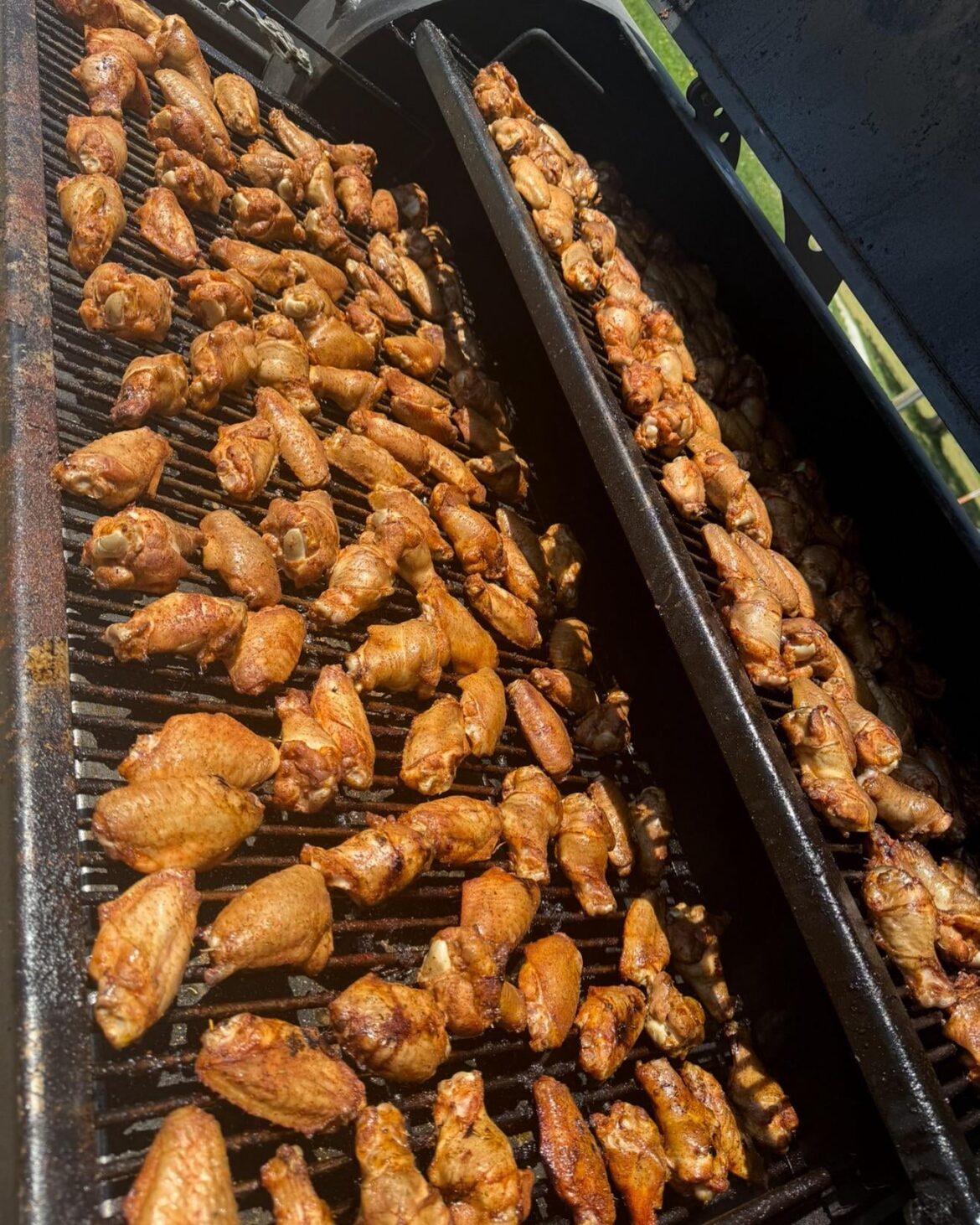 Got some wings going today