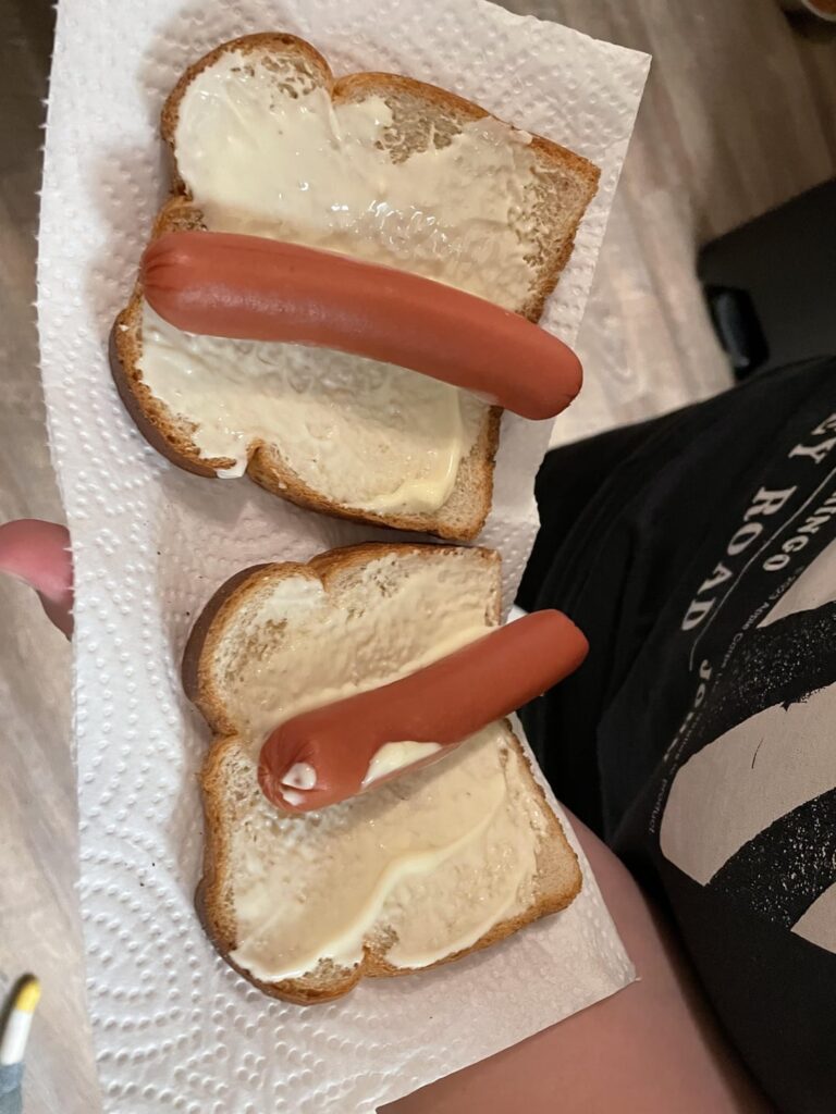 My friends late night munchies when we have the bare minimum in the house