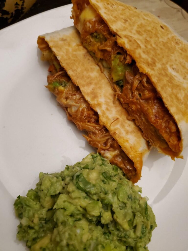 Chipotle meet Taco Bell. Made a killer crunchwrap using leftover braised chipotle chicken thighs.
