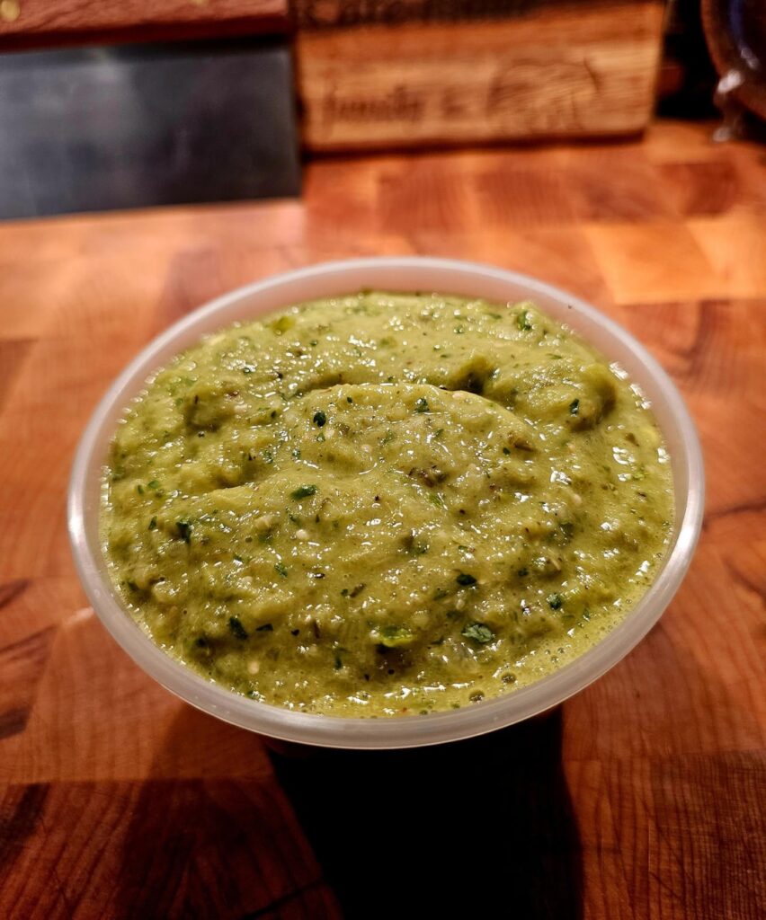 Tried making a dill pickle salsa for the first time.