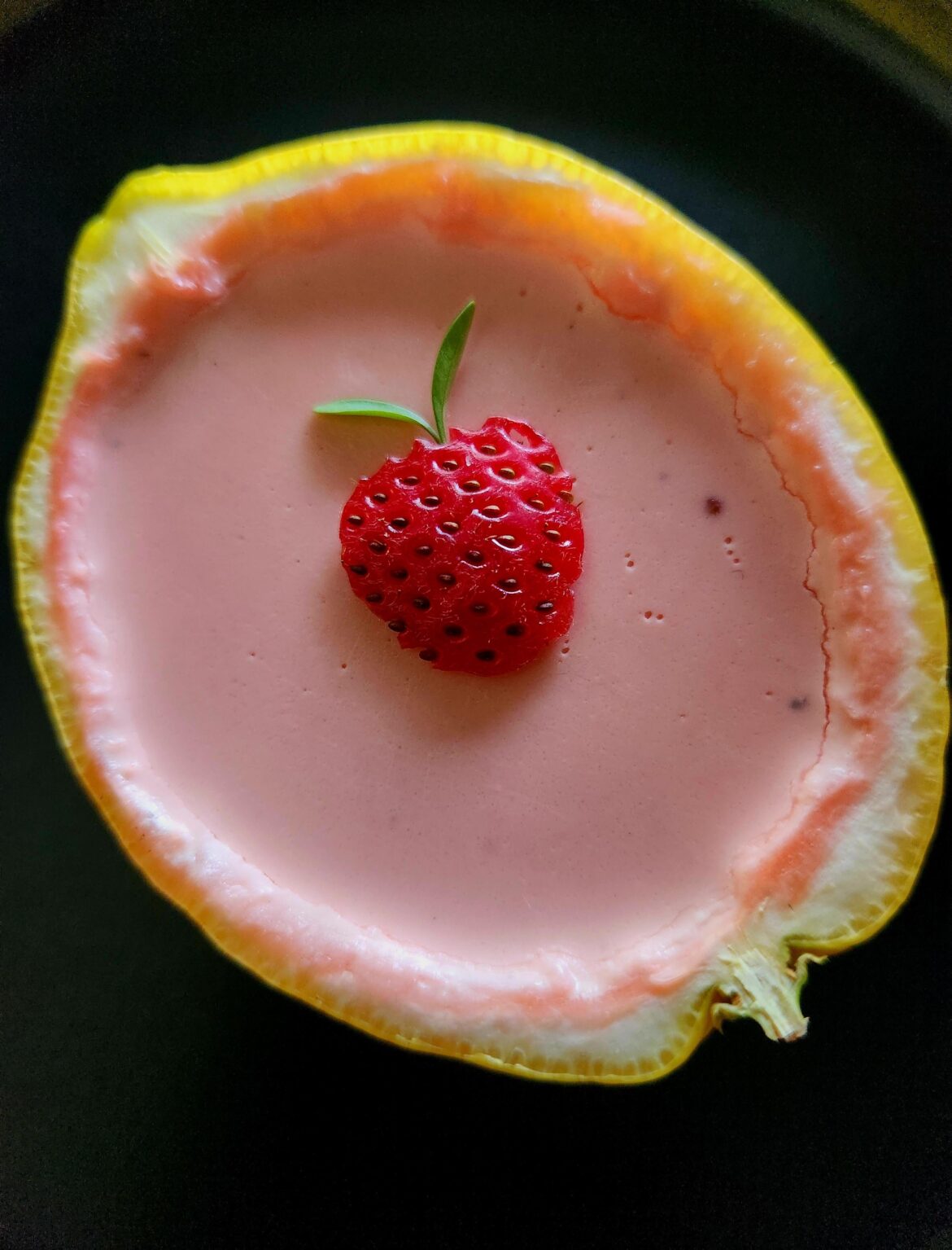 Lemon Strawberry Posset