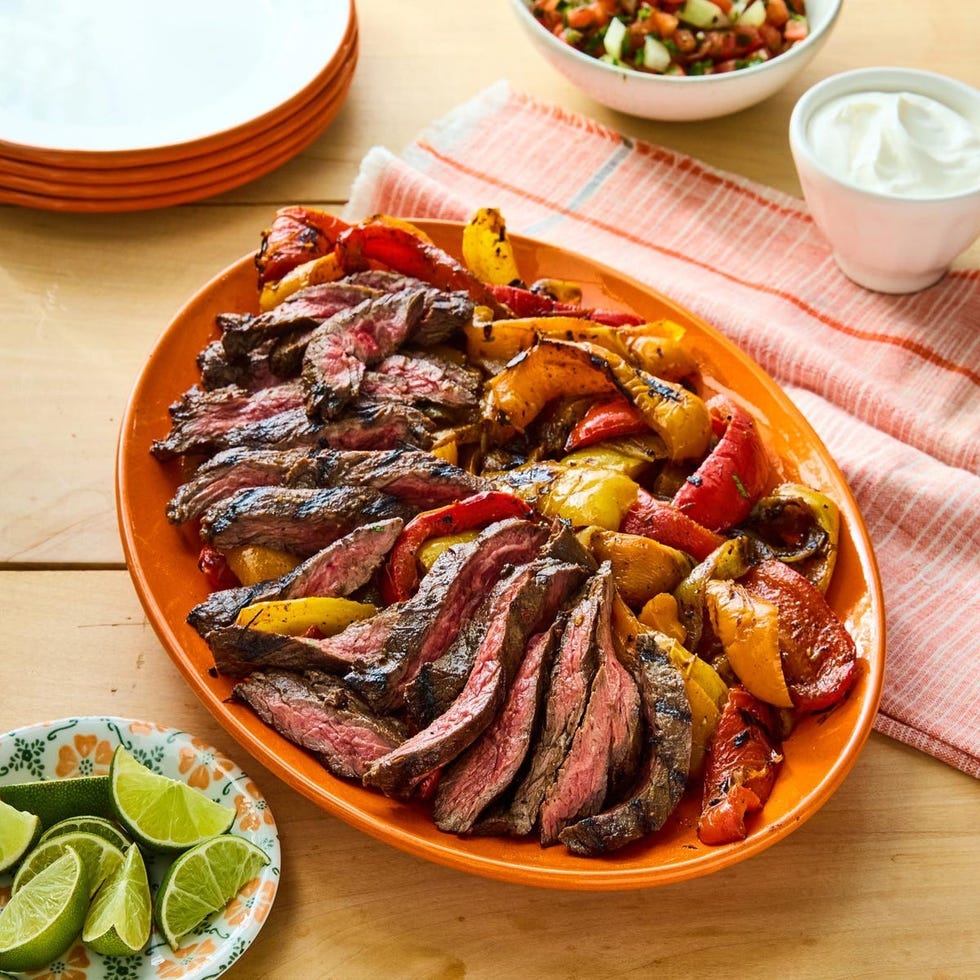 steak fajitas fathers day dinner
