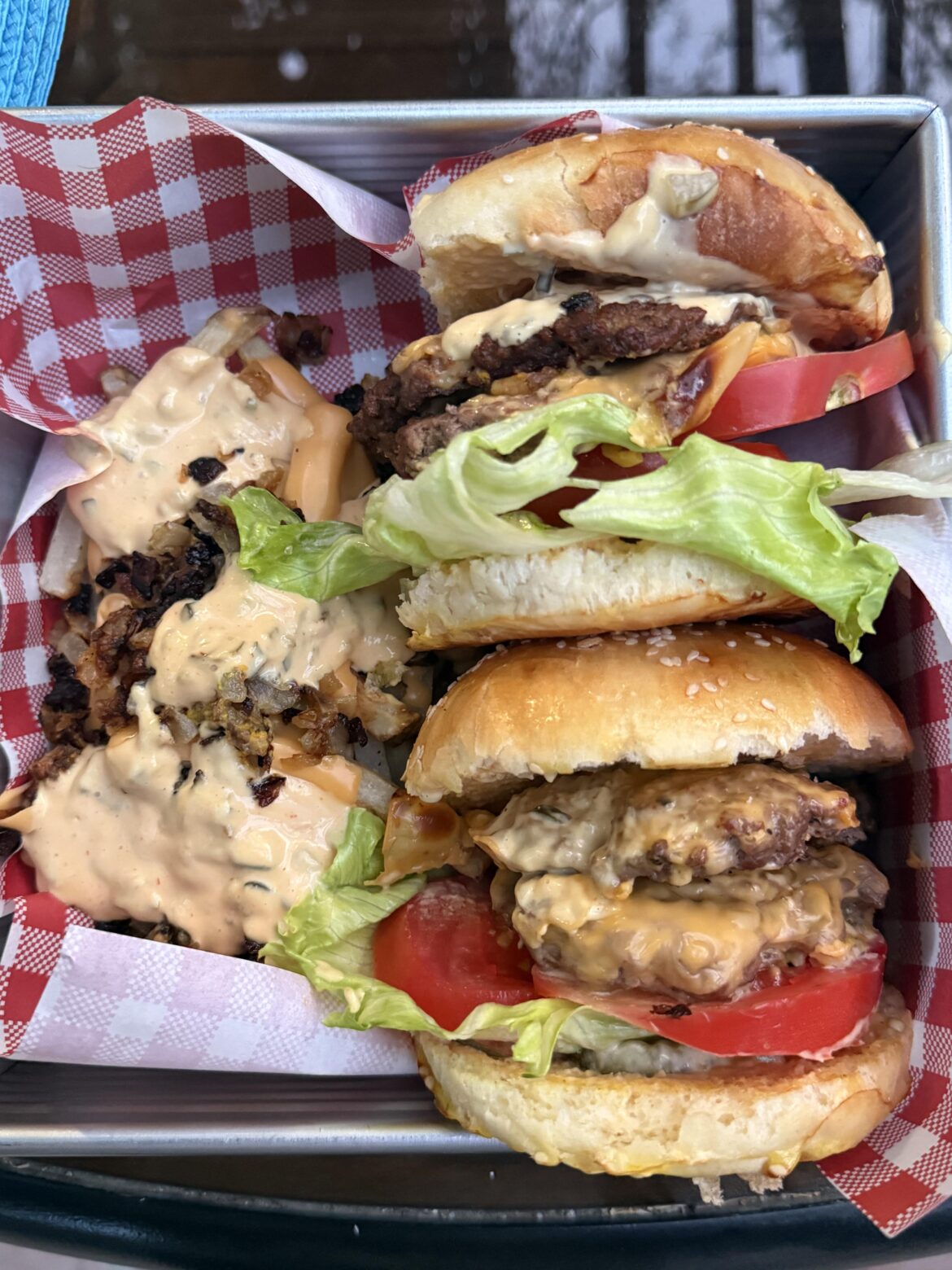 Grilled burgers for the first time