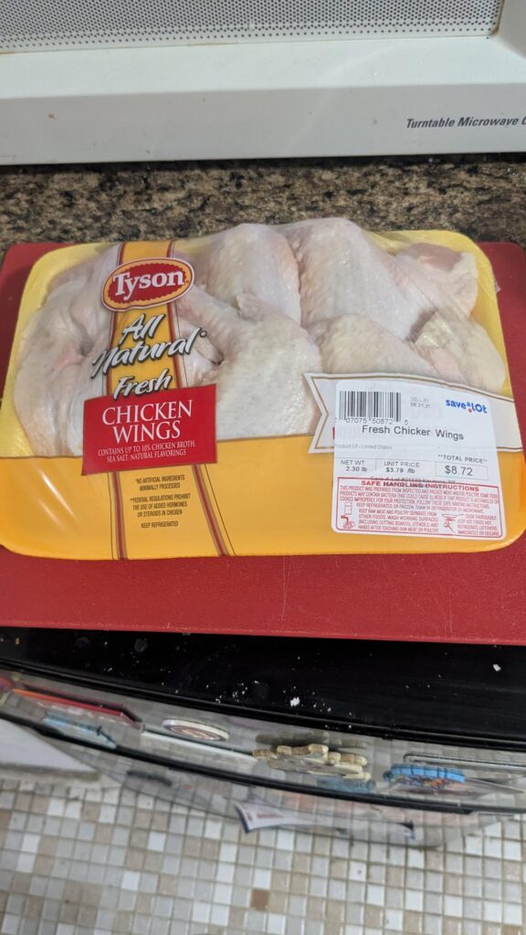 Air fried some wings today.