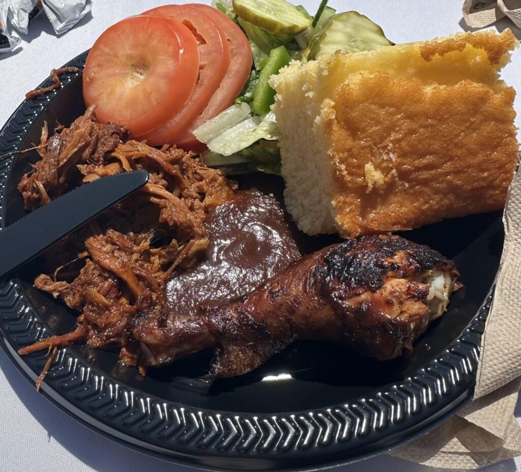 Calories in these two plates of bbq