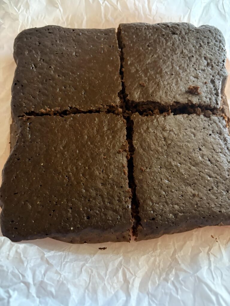 My quest for making a low cal, high protein brownie that you can eat the whole 8x8