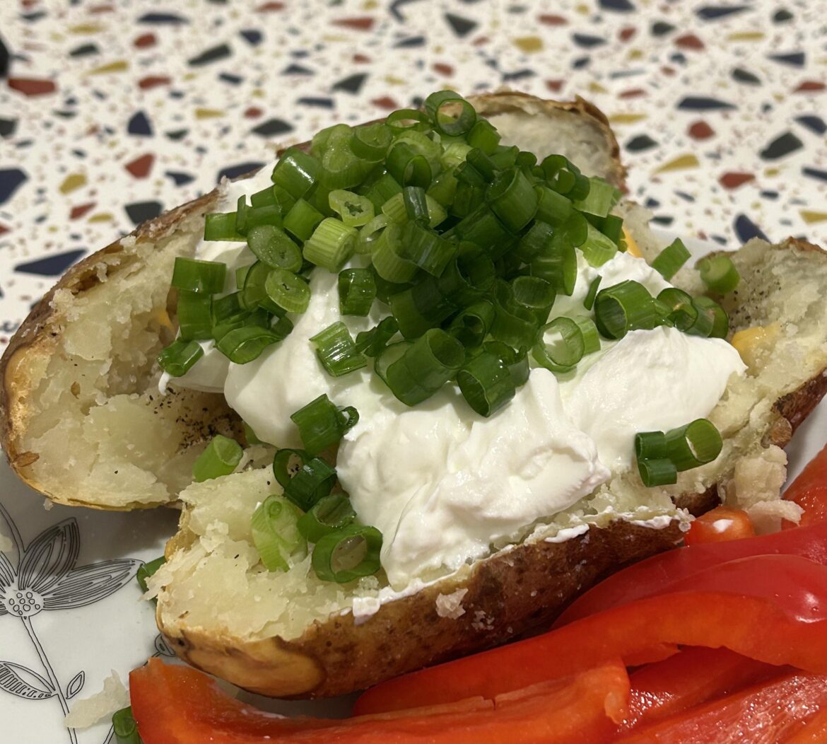 Baked Potato with Gronions