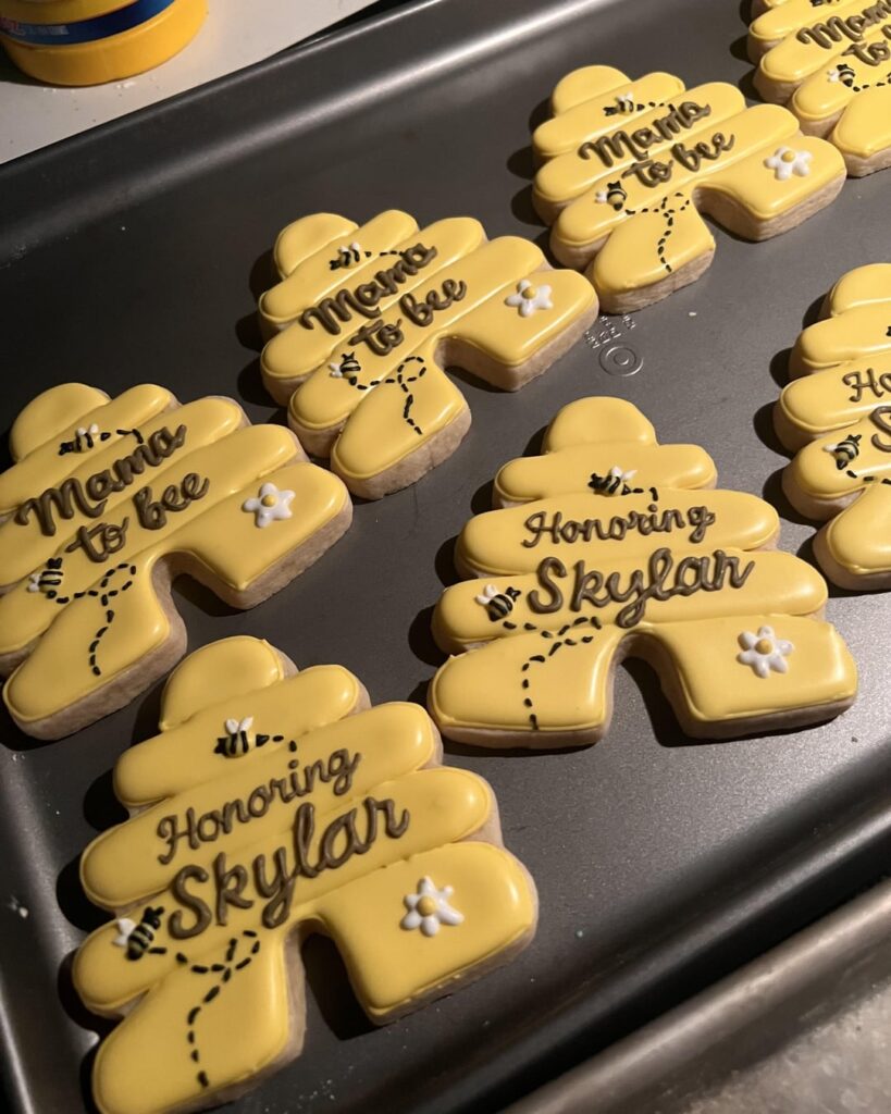 My best friend is having a baby! “Mama to Bee” themed, I went a bit overboard lol