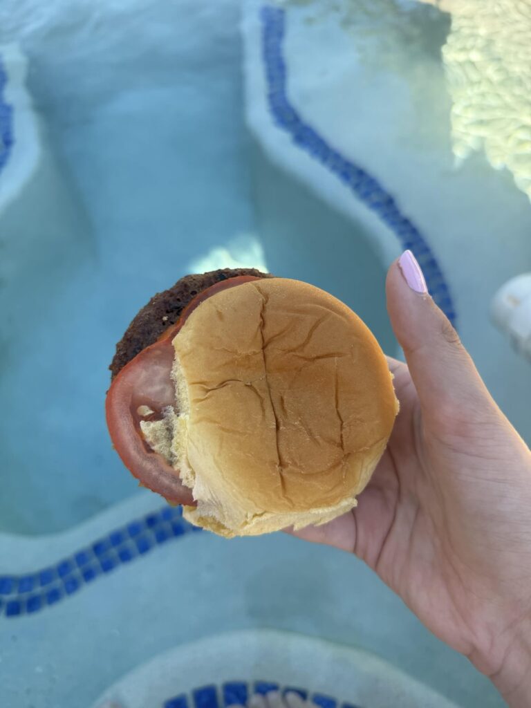 How many cals in this homemade burger?