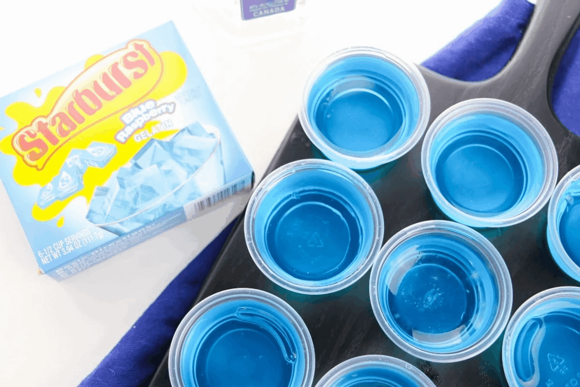 Blue Raspberry Jello Shots