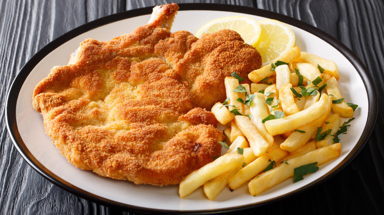 Veal Milanese with French fries