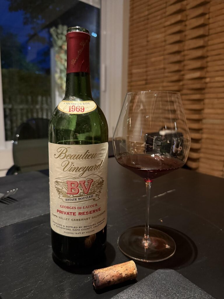 1969 – Oldest Napa I’ve Tasted, Surprisingly Alive