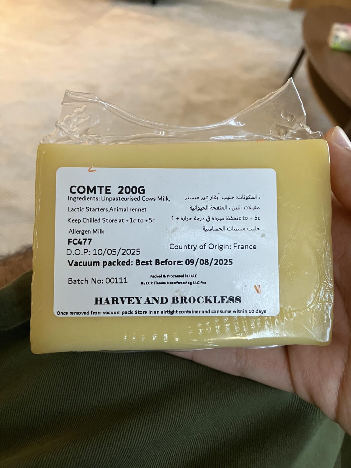 Cheese bright color