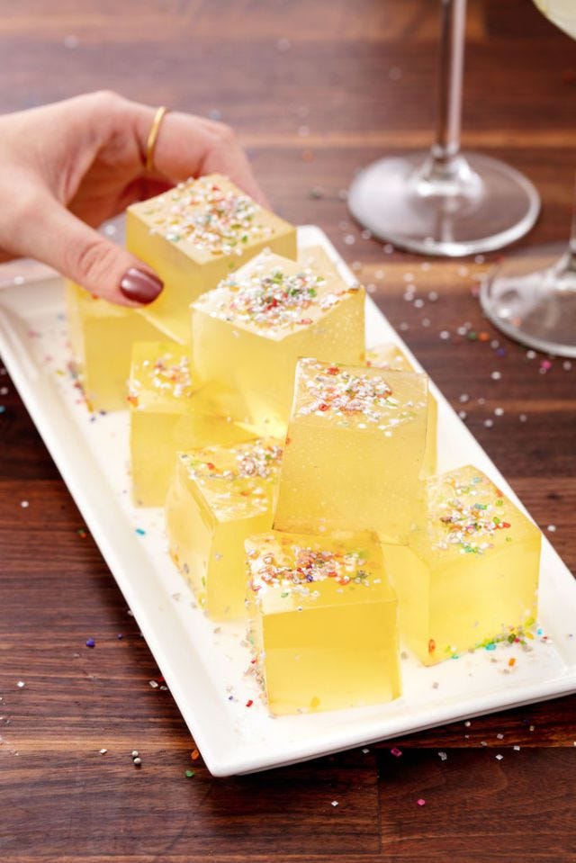 Champagne jello shots