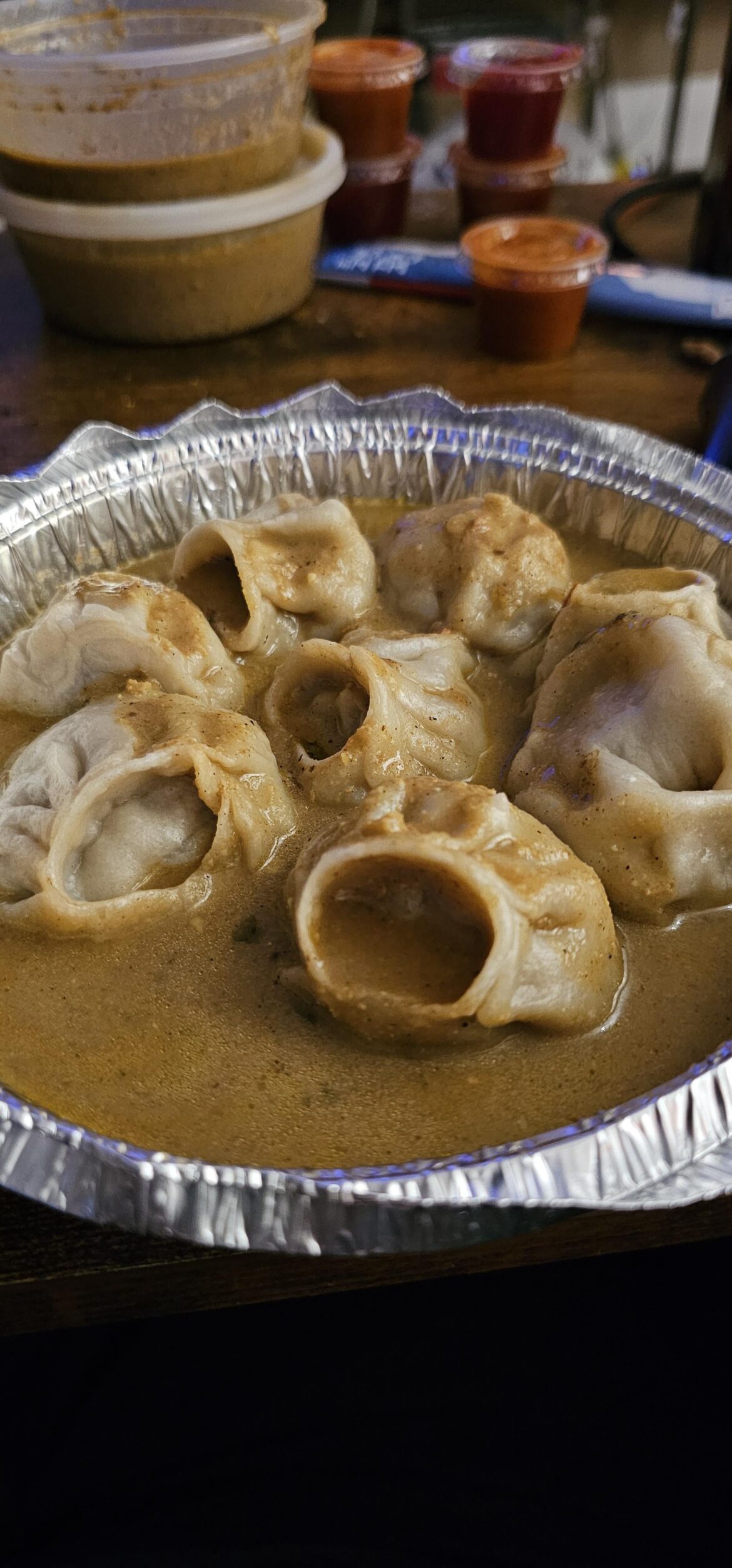 Jhol Momos from Karma's kitchen