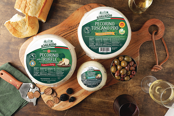 IL Villaggio, known for its authentic Italian flavors, has introduced three new Pecorino cheeses: the classic Pecorino Toscano DOP and two truffle-infused varieties, Pecorino al Tartufo and Aged Pecorino al Tartufo Bianchetto