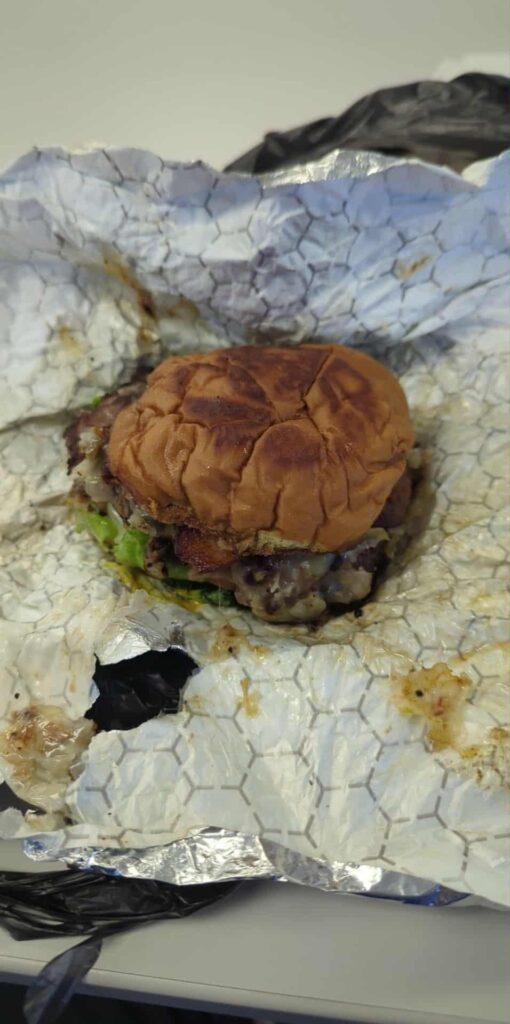 Shame on Moreno BBQ for charging $20 for this shitty excuse of a burger