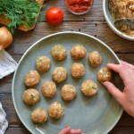 making meatballs