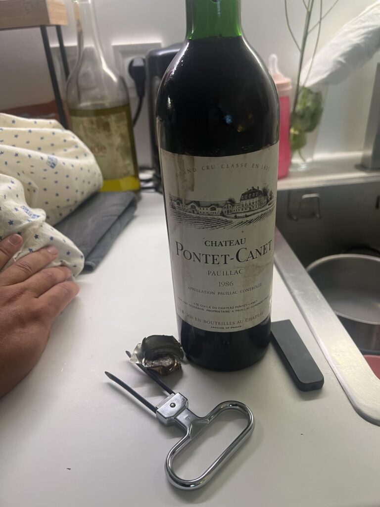 [Tasting Note] Opened a 1986 Pontet-Canet from auction — thought it might be dead, but it shined