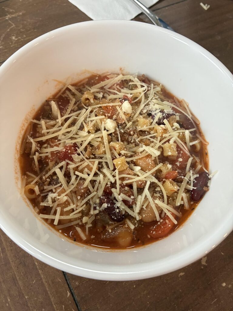 Pasta Fagioli - My young son’s favorite dish my wife makes!