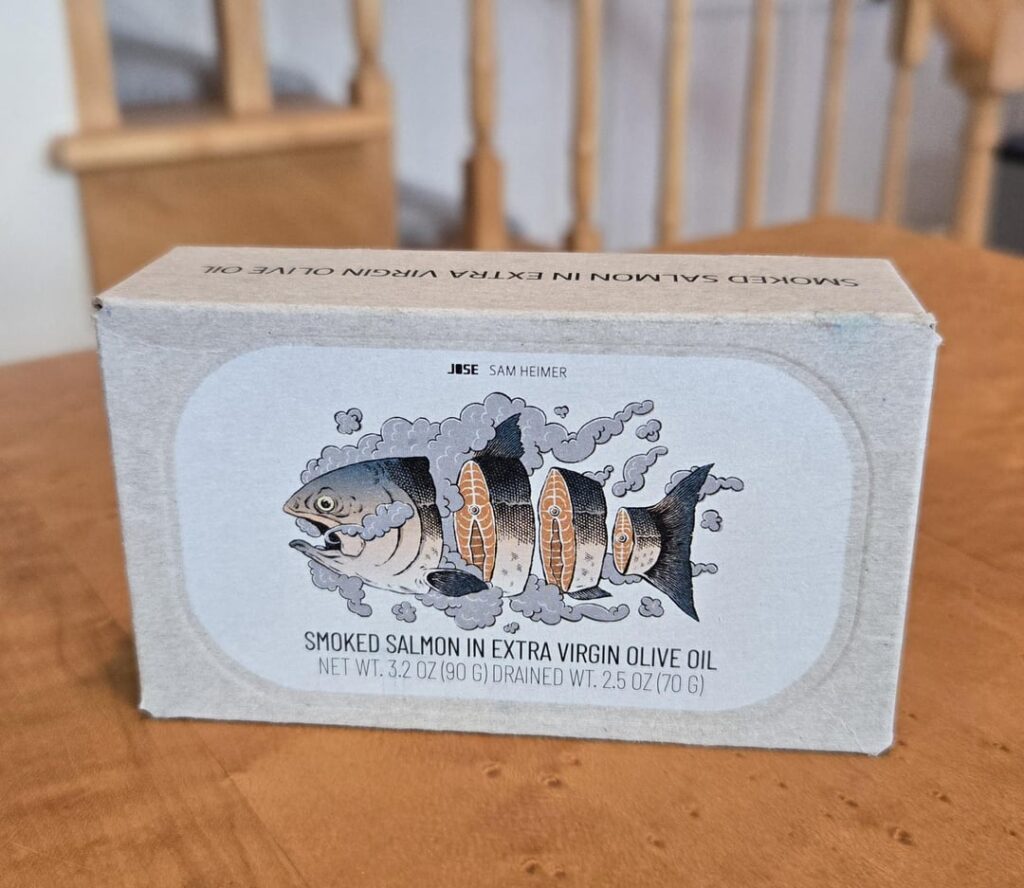 Jose Gourmet smoked salmon in EVOO