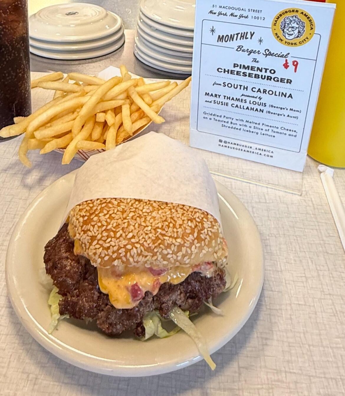 Pimento Cheeseburger at Hamburger America