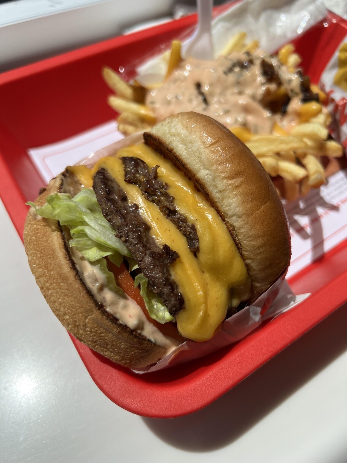 Absolutely perfect Animal Style Double Double from the other day. Tasted as good as it looked.