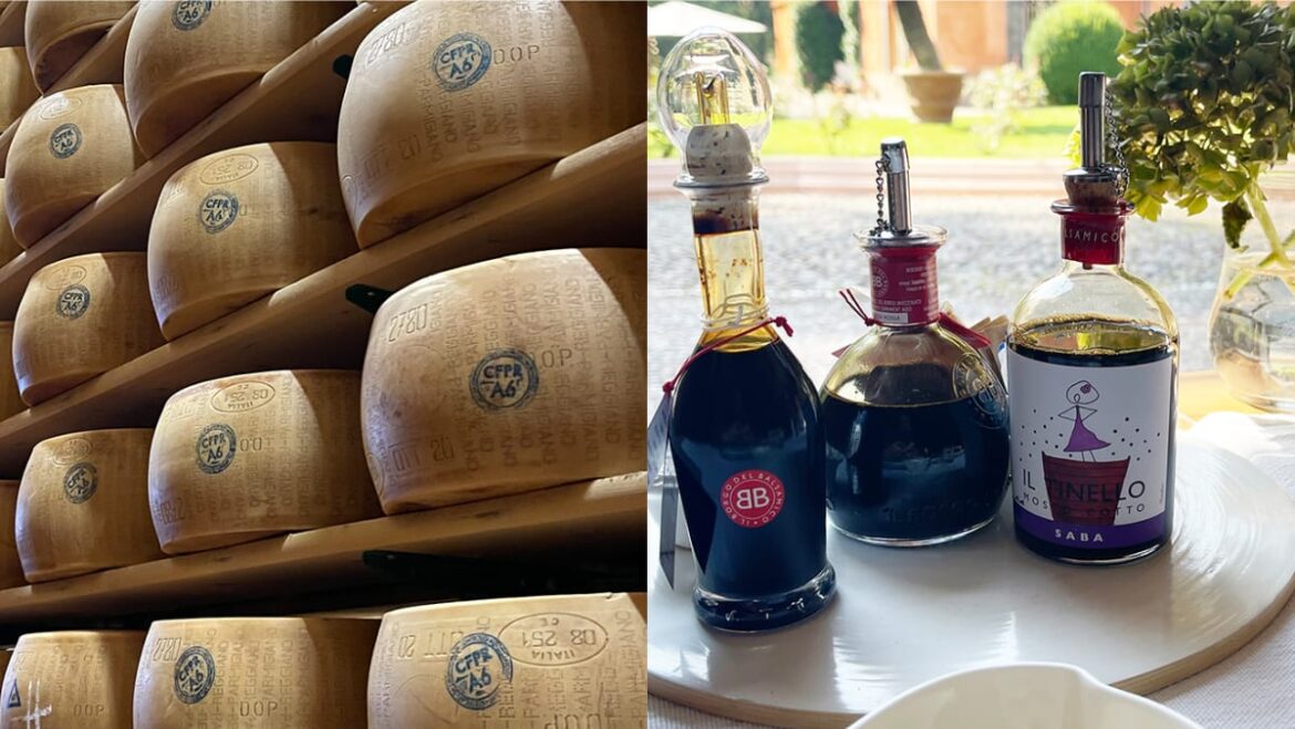 A journey through Italy, discovering parmesan cheese and balsamic vinegar A journey through Italy, discovering parmesan cheese and balsamic vinegar
