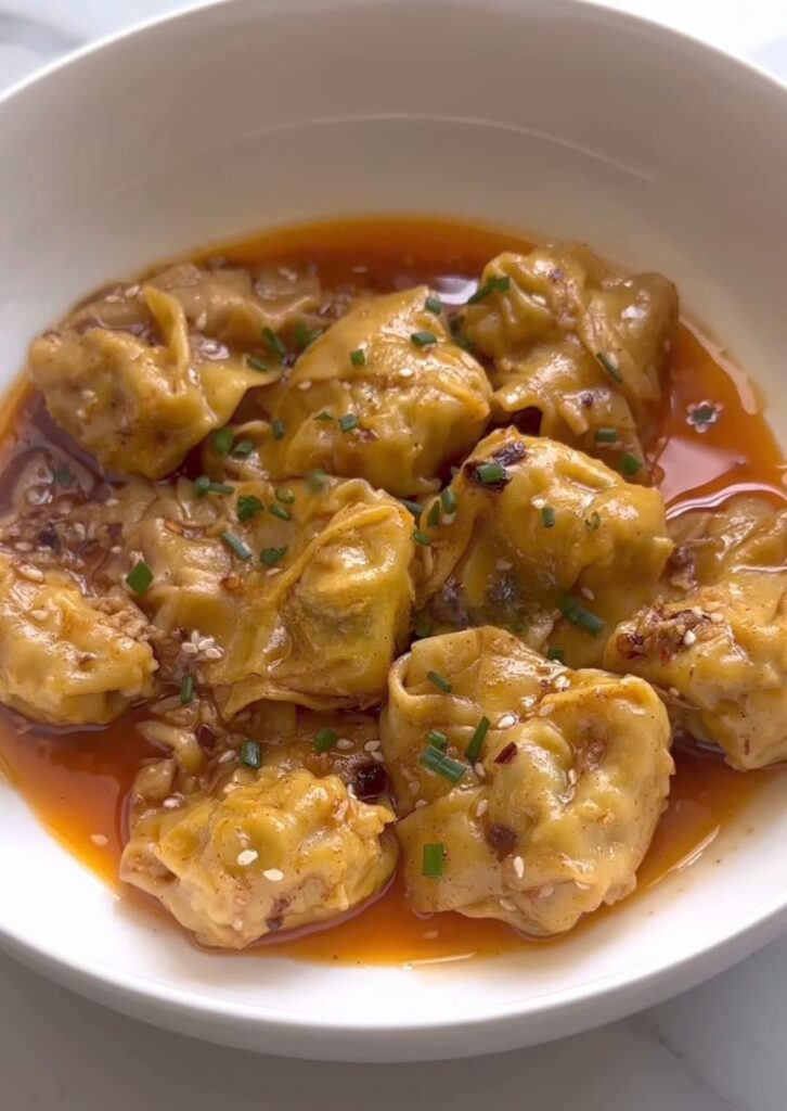 Chicken & Chive Wontons.