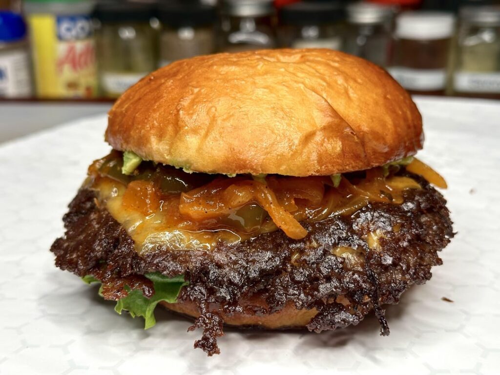 Homemade smash burgers