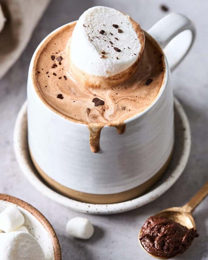 french hot chocolate with marshmallow