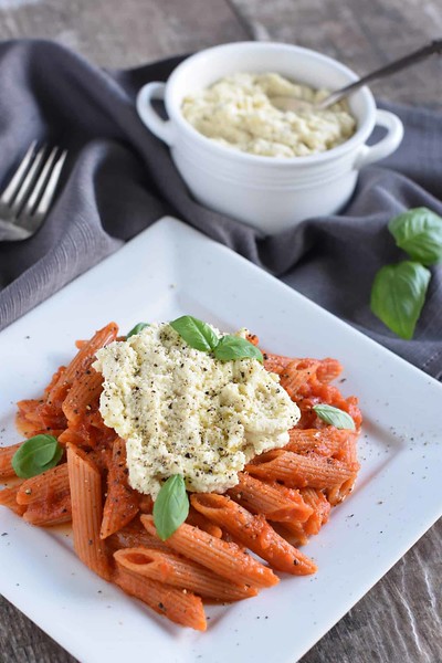 Vegan Pasta with Ricotta