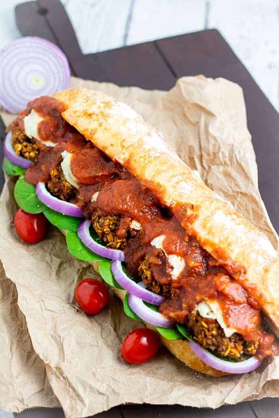Vegan Meatball Italian Sub - Vegan Italian Recipes
