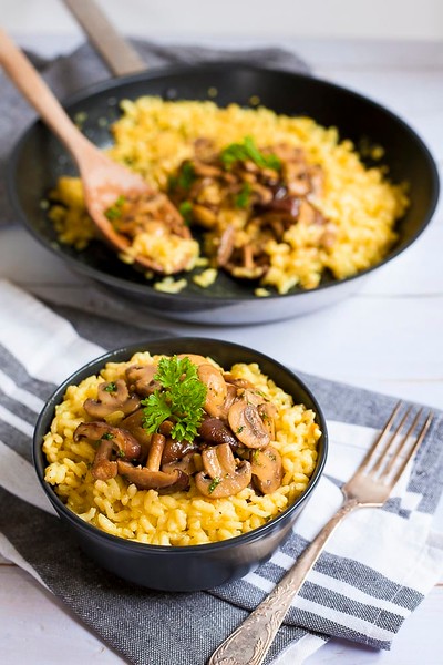 Vegan Italian Recipes - Mushroom Risotto