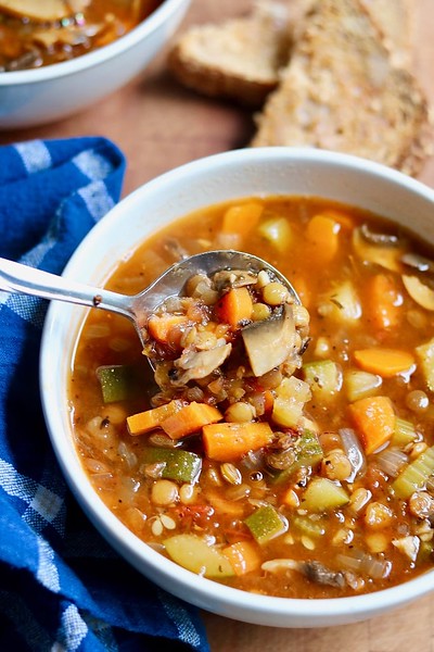 Vegan Italian Recipes - Lentil Soup