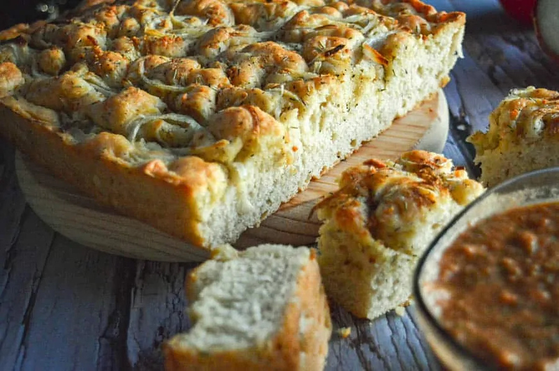 Herbed Focaccia Bread - Vegan Italian Recipes