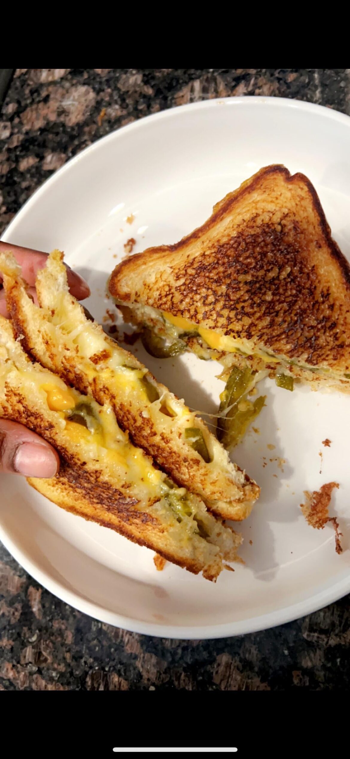 Pickle Grilled Cheese. I needed some ranch with this one