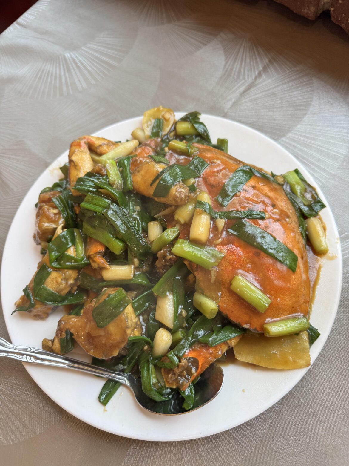 Ginger and onion fried crab! Yum!!