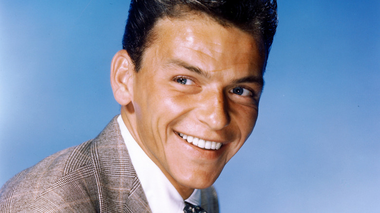 Frank Sinatra in tweed coat