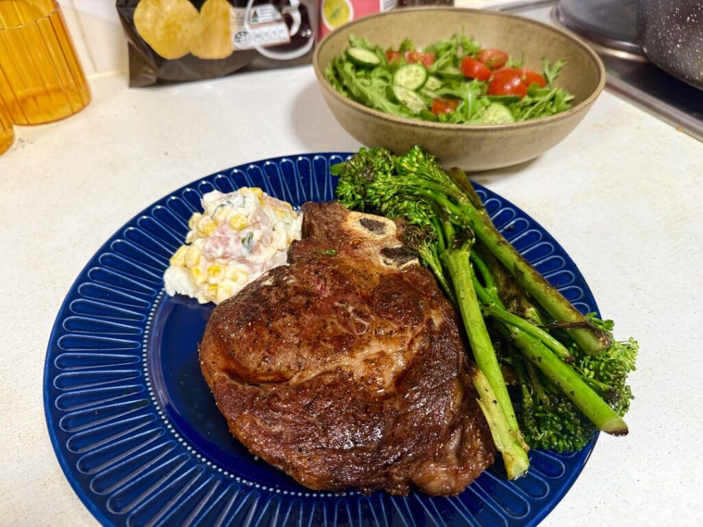 Mid week steak dinner for one!